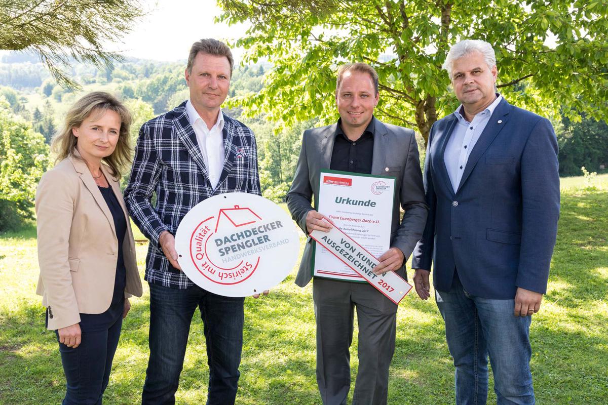 Ausgezeichneter Dachdecker und Spengler 2017