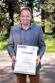 Ausgezeichneter Dachdecker und Spengler - 2018