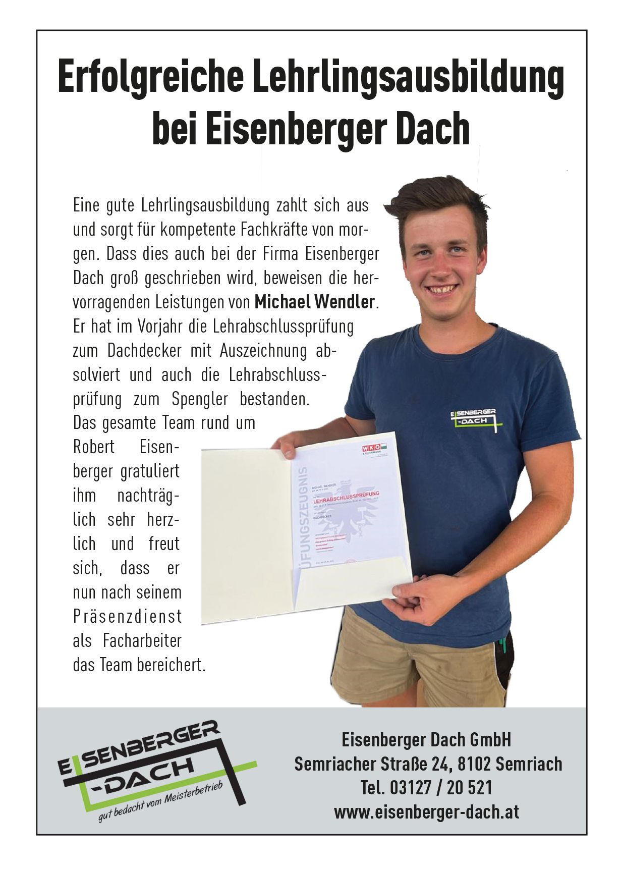 Eisenberger Ausbildung